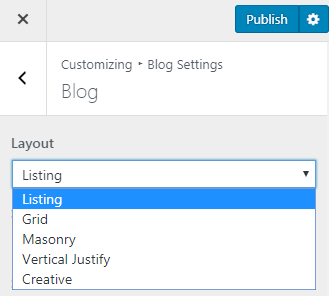 blog layout