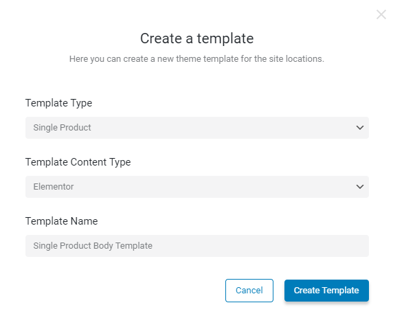 create a template