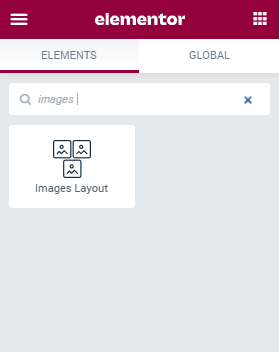 Images Layout widget