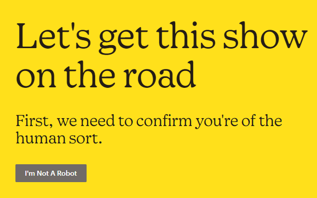 confirm you are not a robot