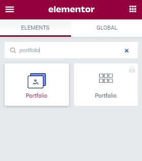 Portfolio widget