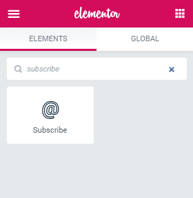 Subscribe widget