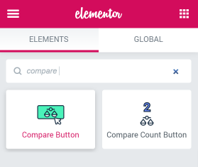 Compare Button Widget