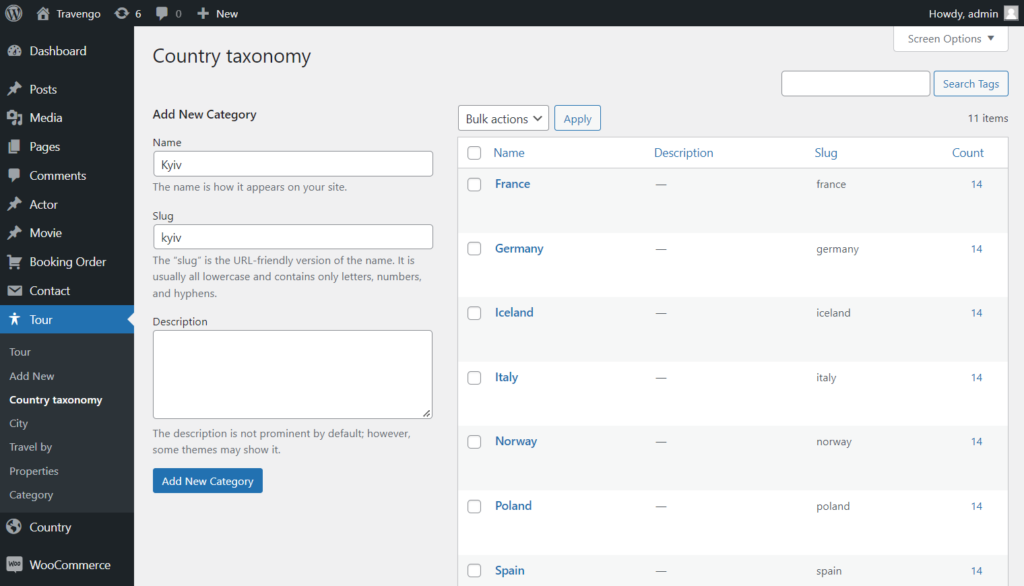 creating new term