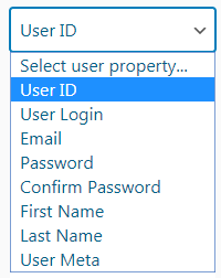 user properties
