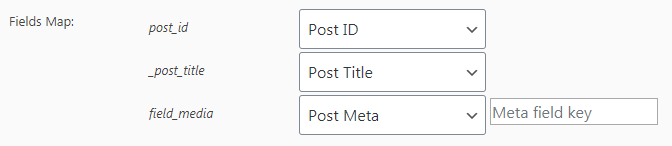 notification setting field map