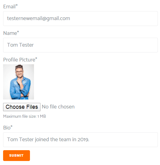 form preset