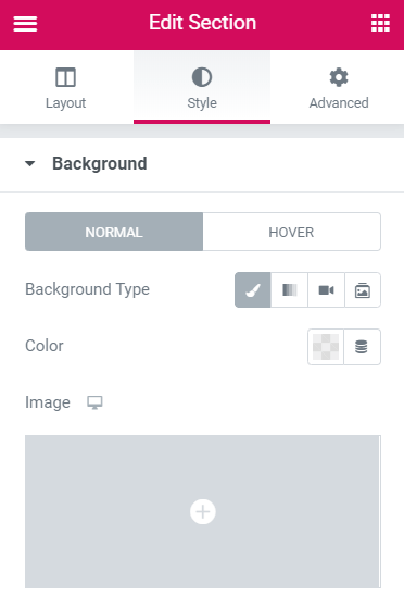 section styling