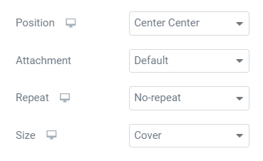 placing the background image
