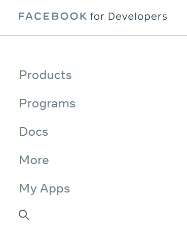 facebook developers page