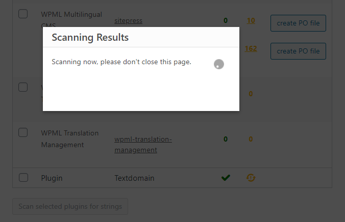 scanning jetelements plugin for strings