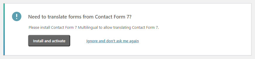contact form 7 multilingual banner