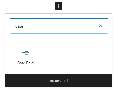 date field block