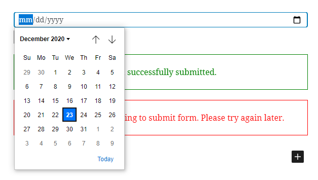 date field