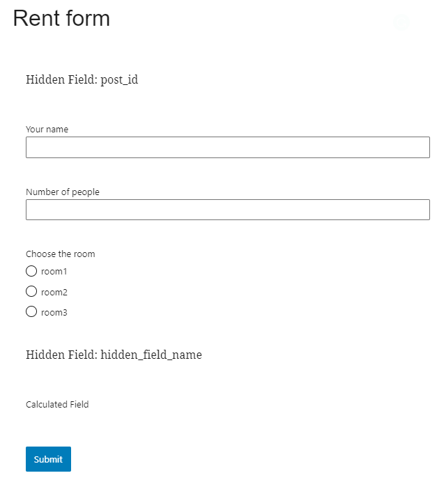 rent forn default view