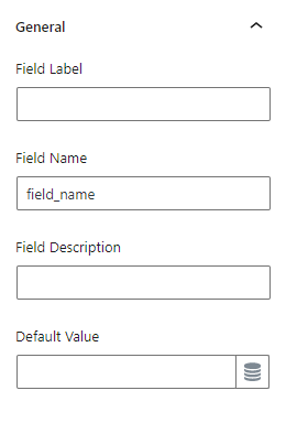 general settings section