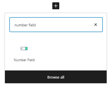 number field block