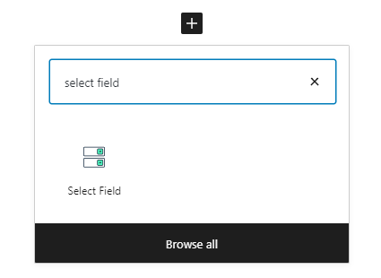 select field block