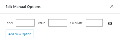 select field manual input
