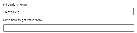 select field meta fields