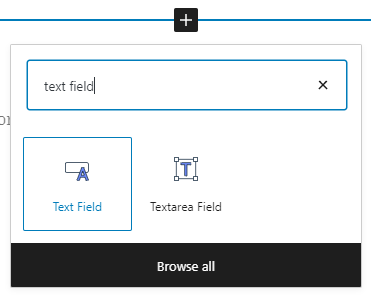 text field block