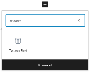 textarea field block