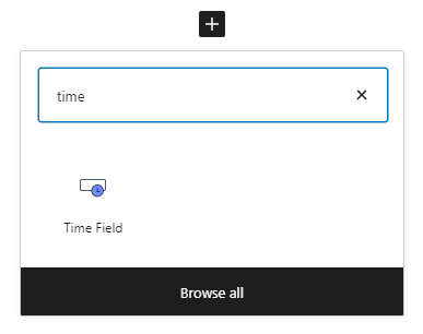 time field block