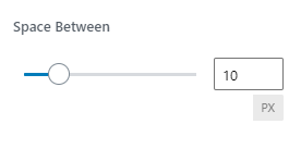 space between feature