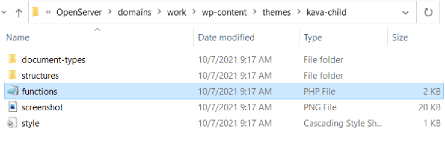 functions document