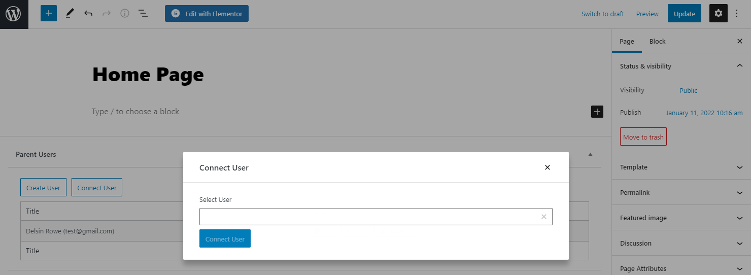 select item control