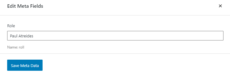 save metadata