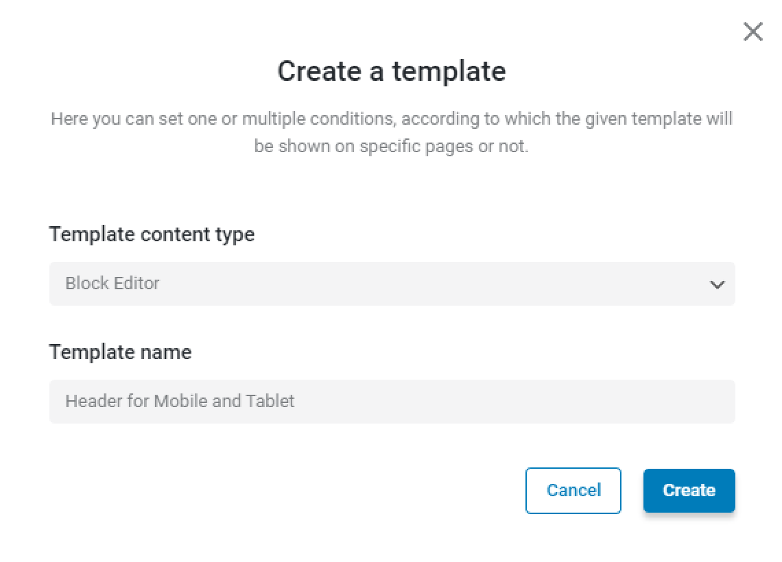 template content type