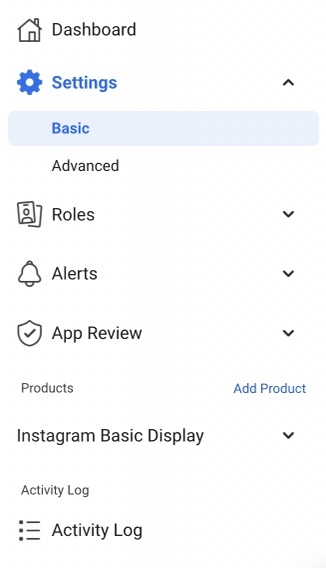 basic settings tab