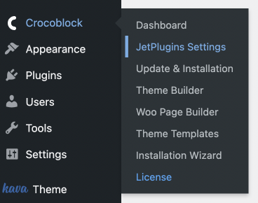 jetplugins settings
