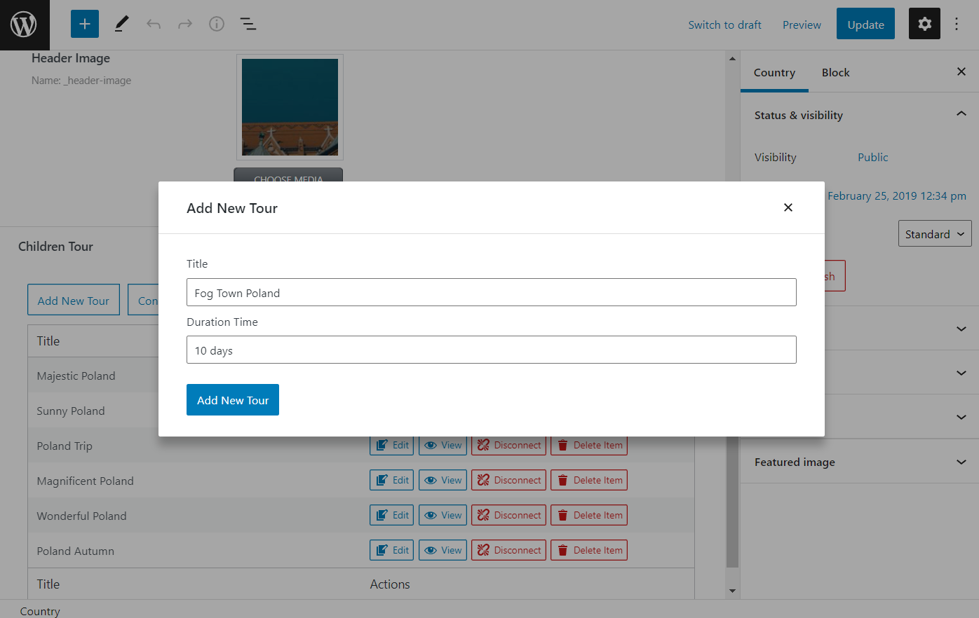 new added text field