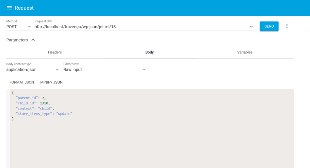 advanced REST client body