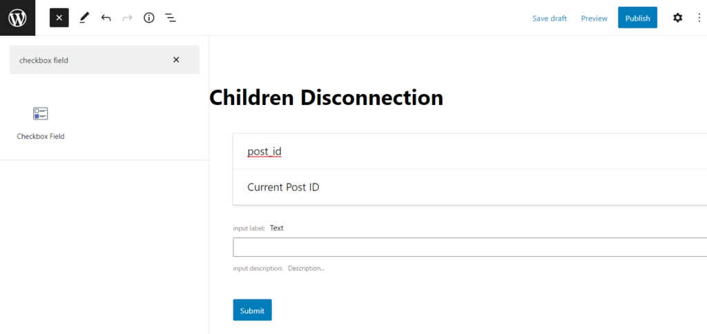 checkbox field