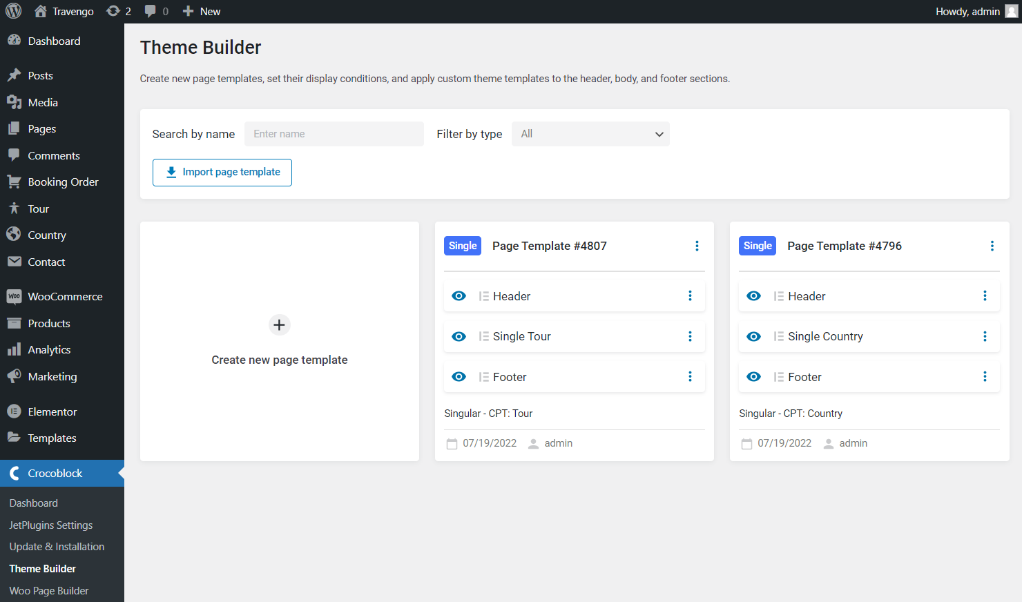 crocoblock theme builder