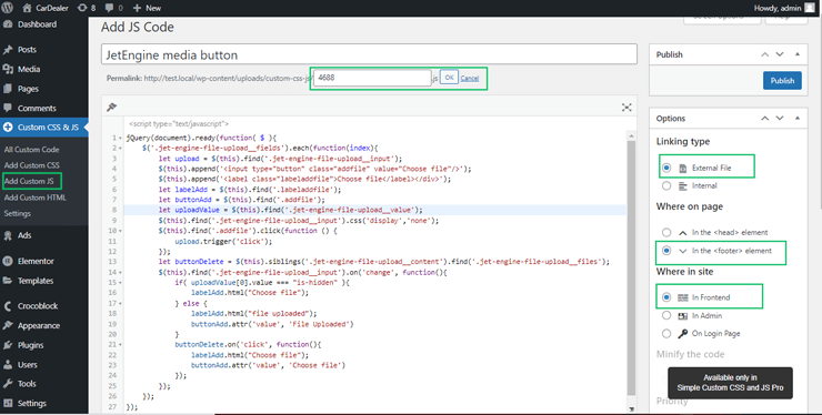 custom jetengine code