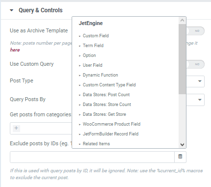 exclude post field of smart posts tiles widget