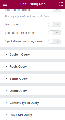 jetengine listing grid queries