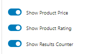 rating toggles of ajax search results area blocks