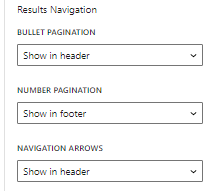 results pagination section of ajax search results area blocks