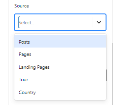 source field of ajax search block for gutenberg