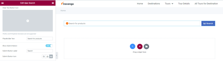 show submit button label field