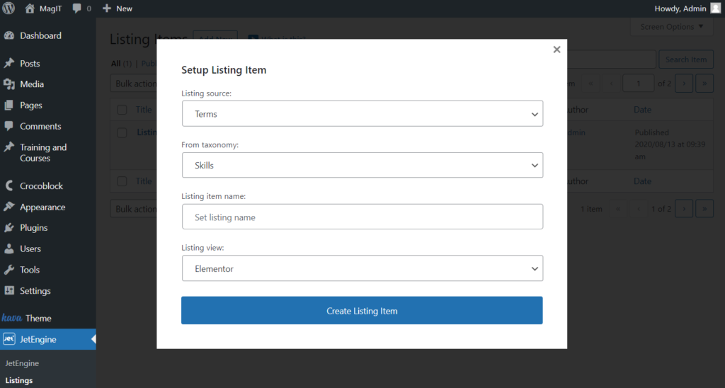 terms listing source