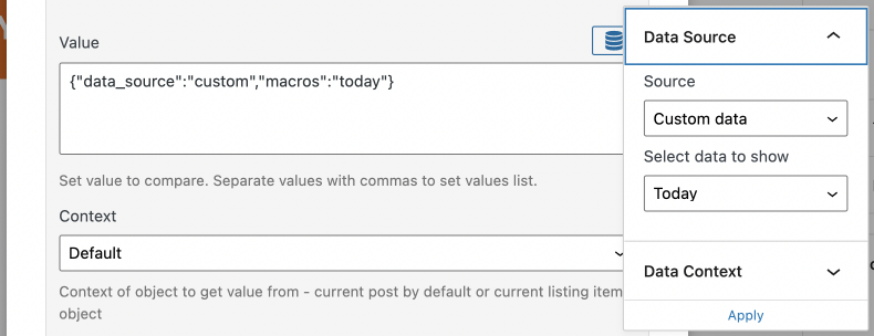 value conditions
