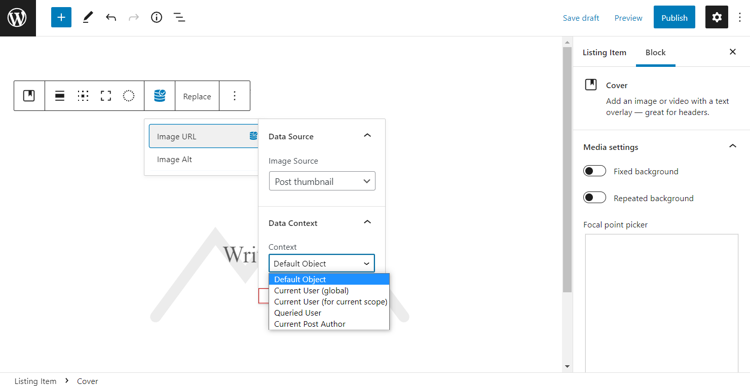 cover block image url data context