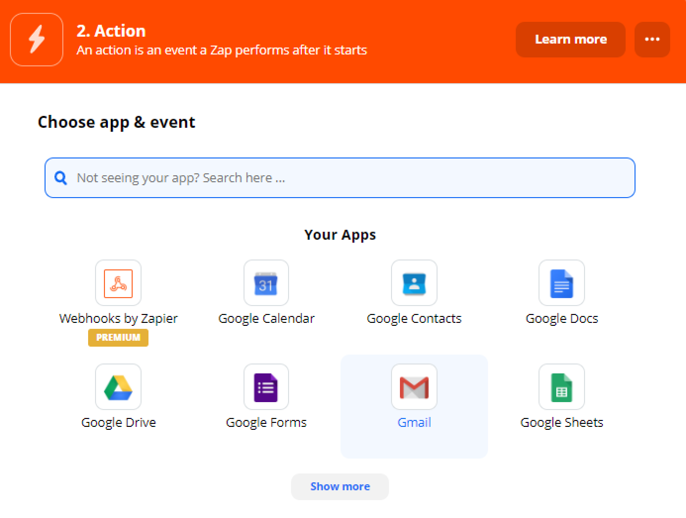 creating action