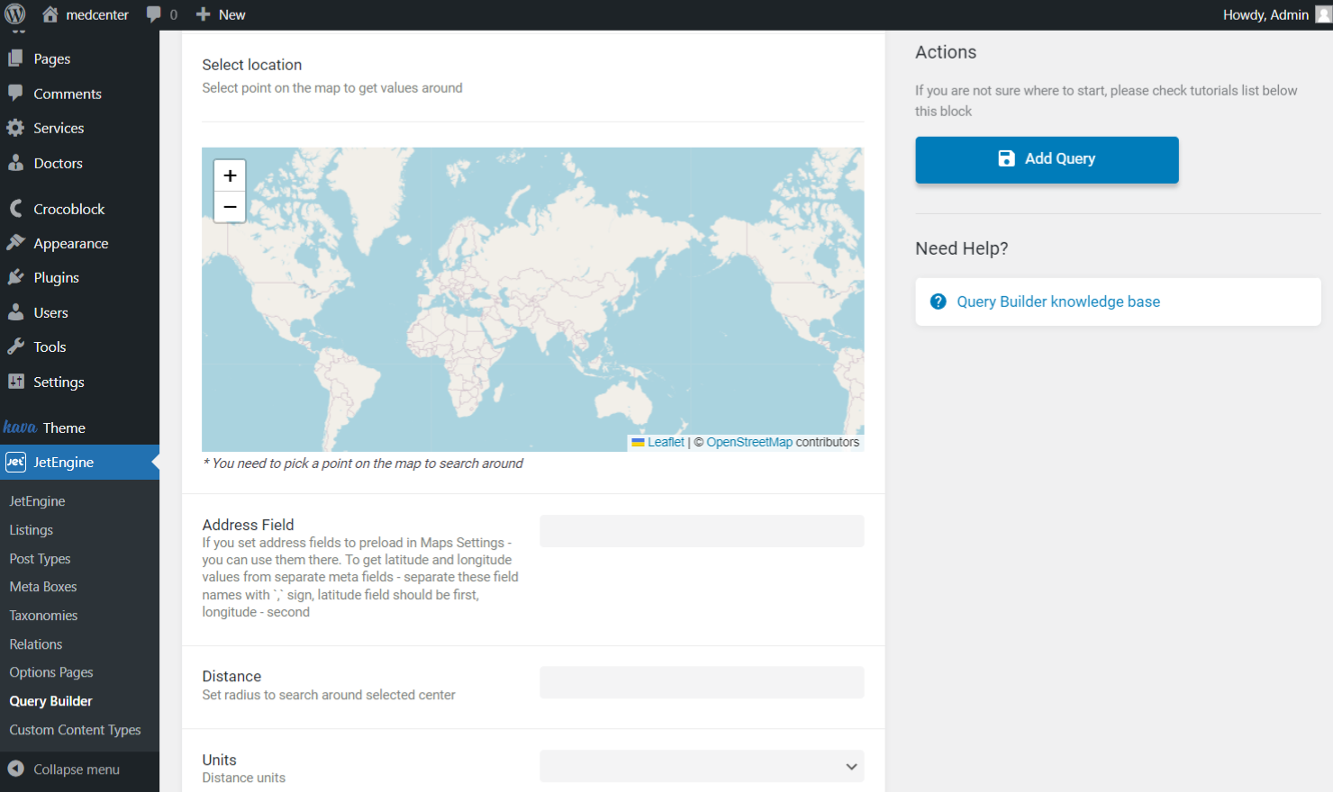custom content type query location settings
